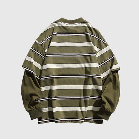 Striped Two-Layered Cityboy Sweatshirt