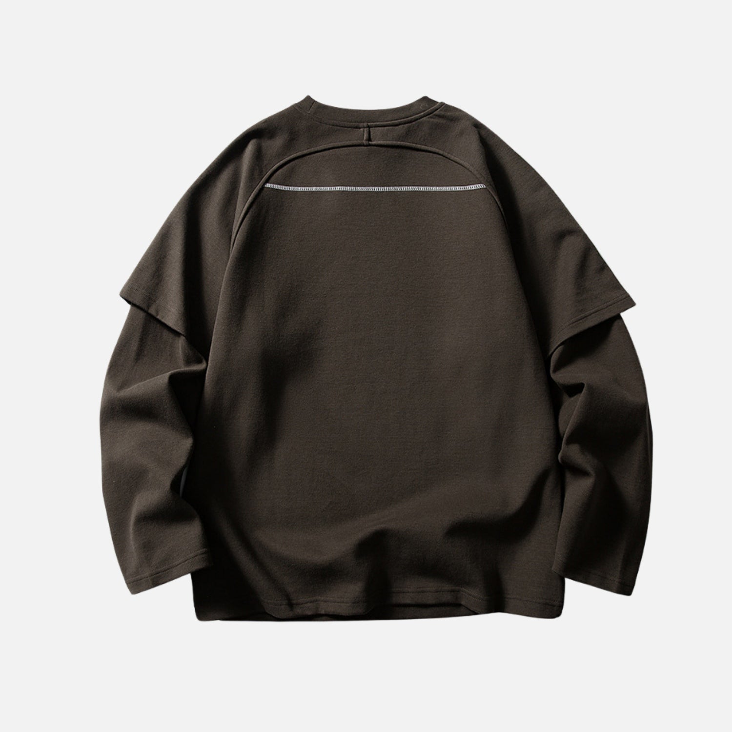 Droplet Print Layered Sweatshirt