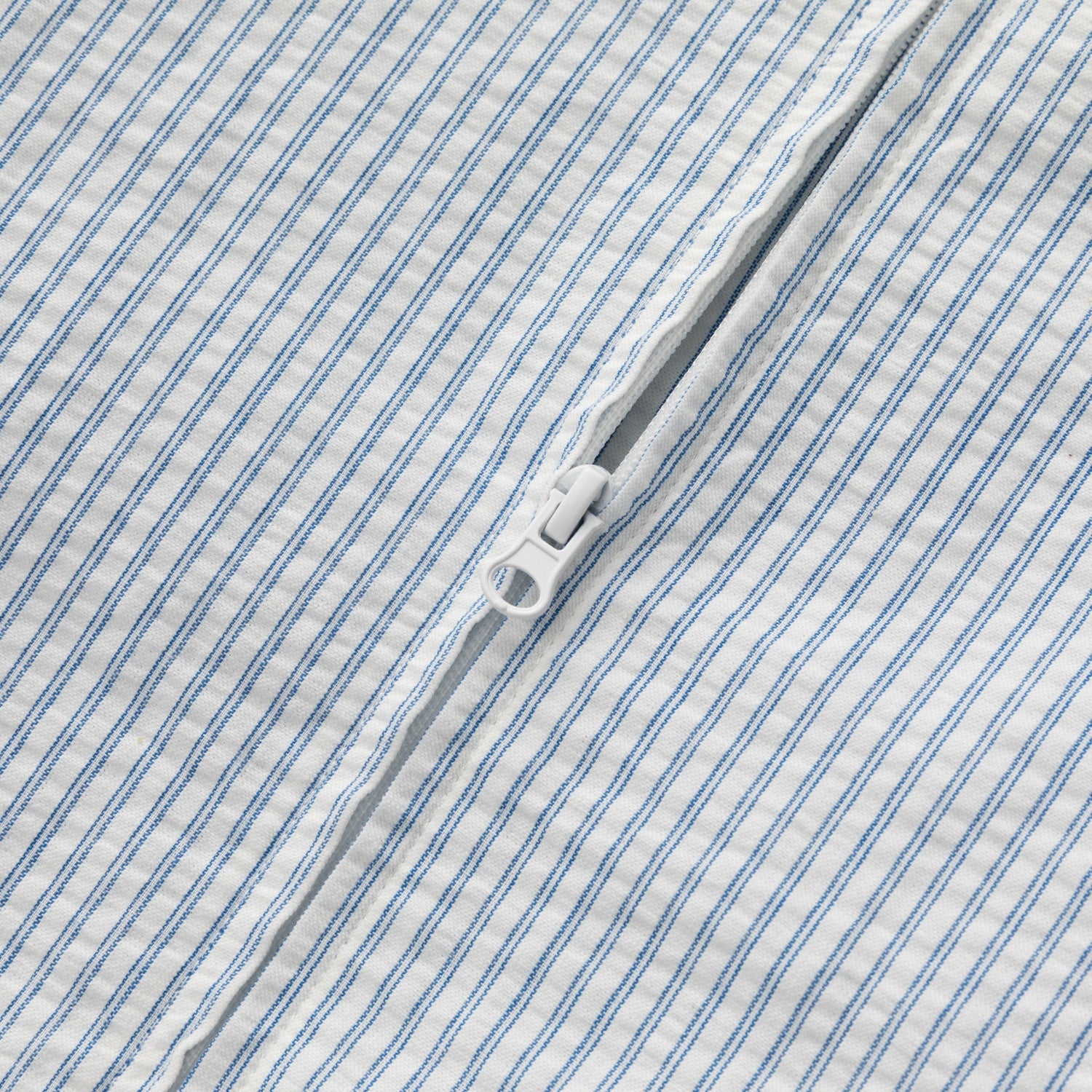 Japanese Zip-Up Striped Shirt Jacket