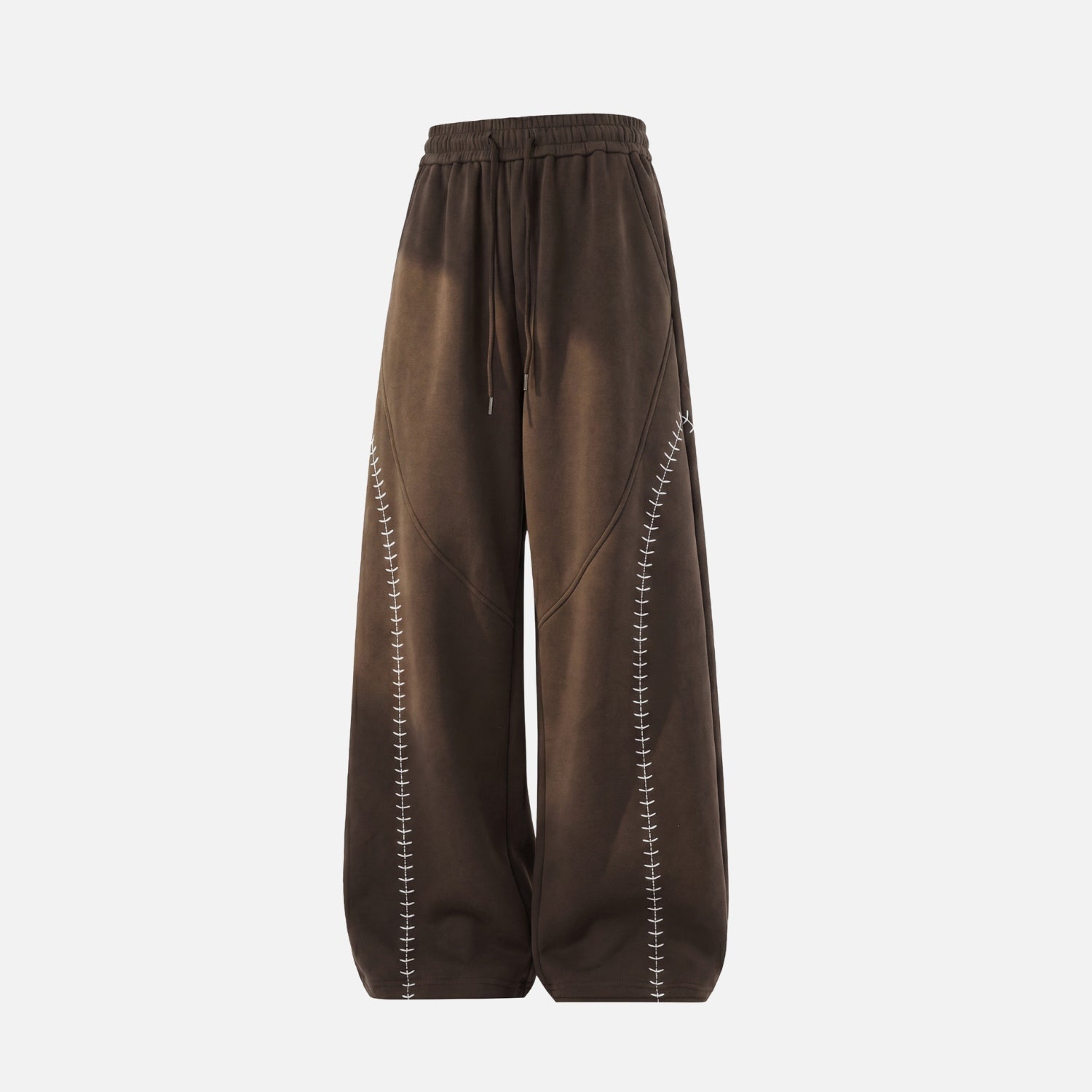 Baseball-Inspired Baggy Sweatpants