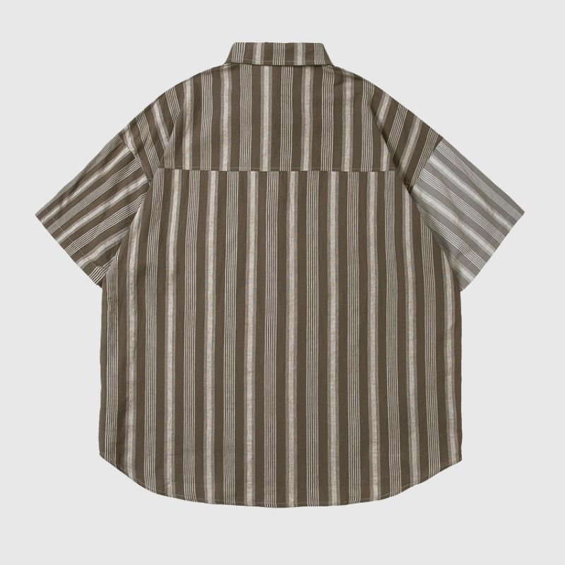 Color Block Striped Shirt