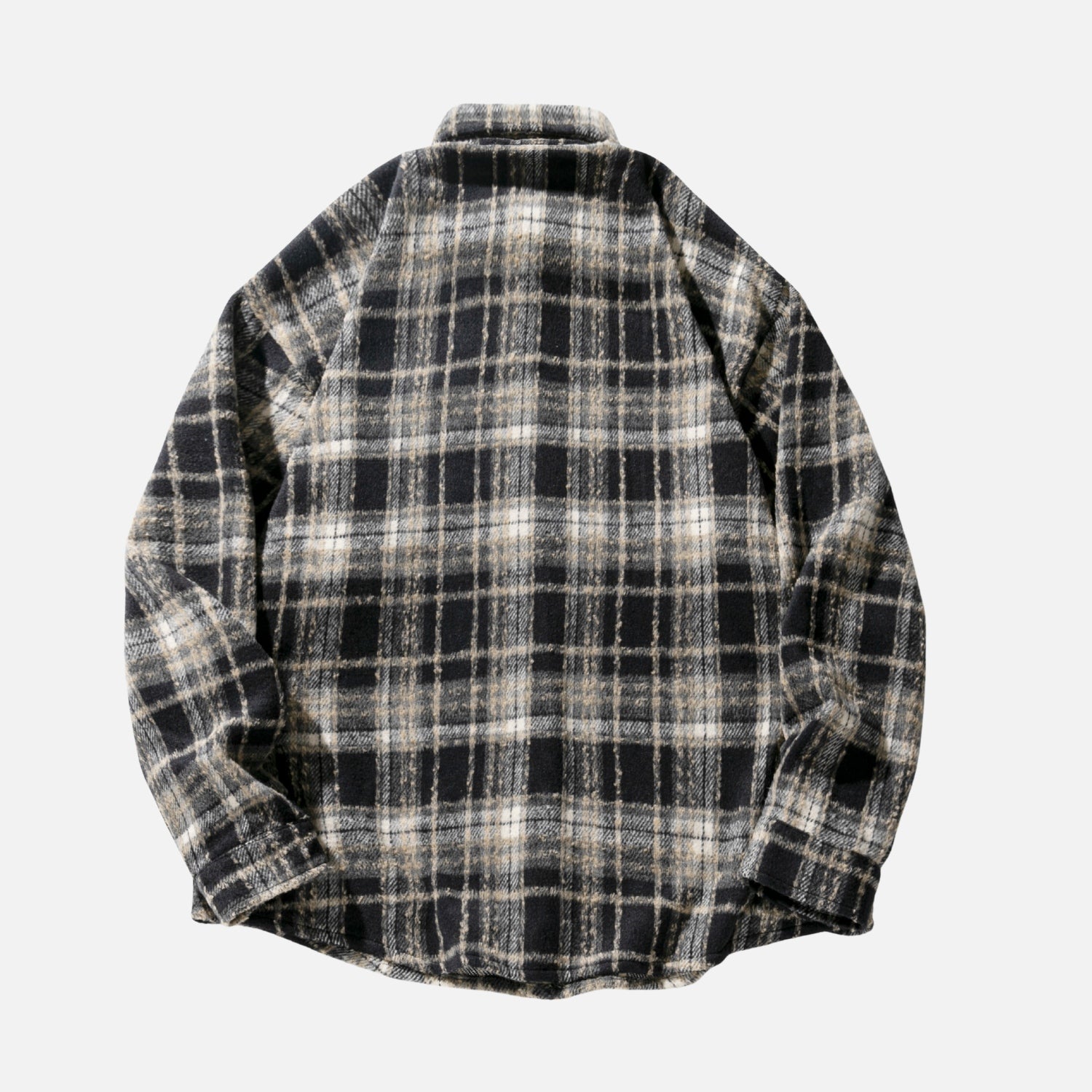 Vintage kariertes Langarmhemd