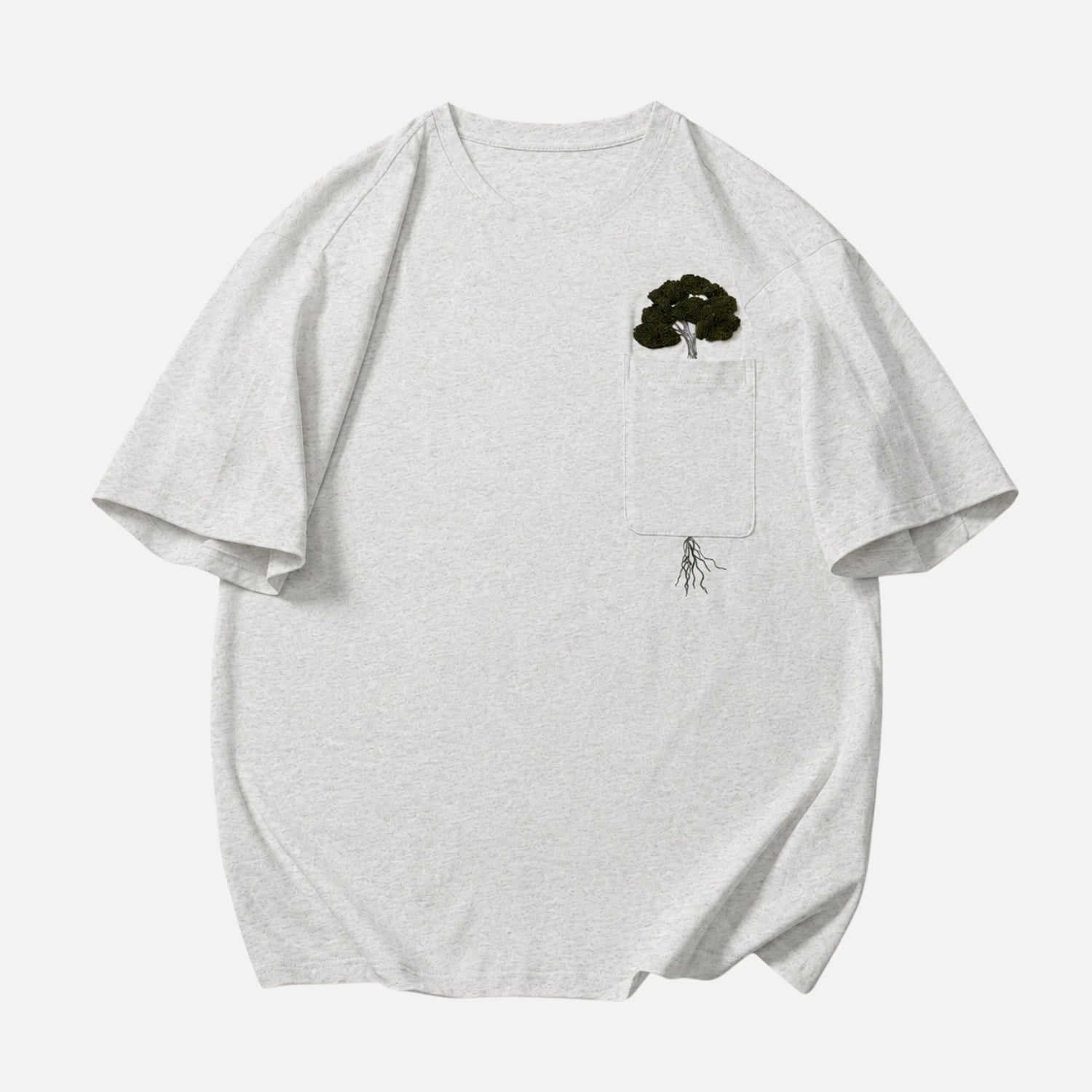 Creative Tree Embroidered Graphic Tee