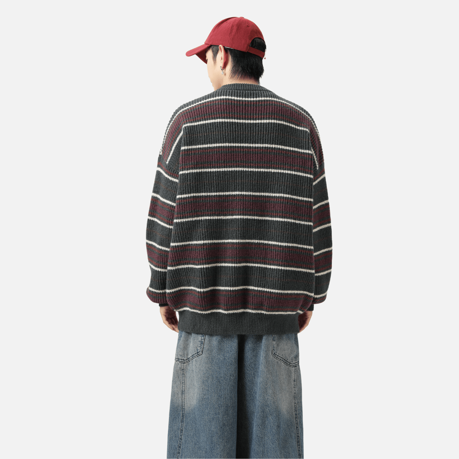 Vintage Striped Knit Sweater