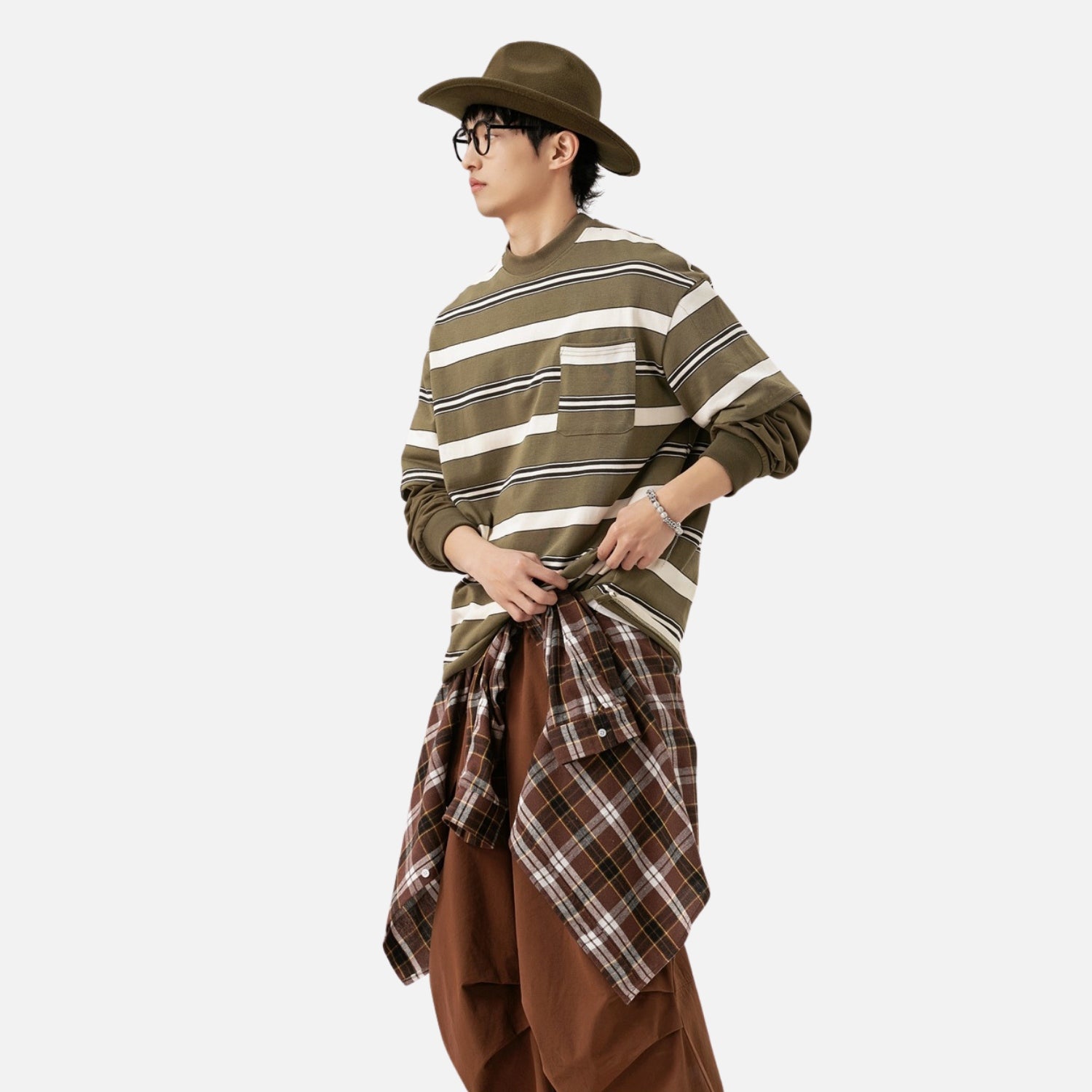 Striped Two-Layered Cityboy Sweatshirt