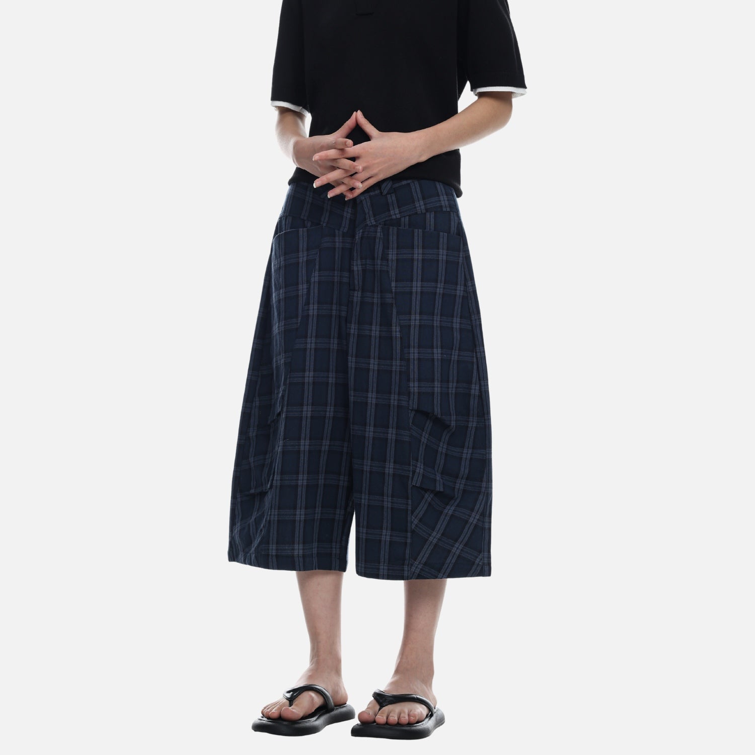 Zerlegte karierte Cargo-Shorts