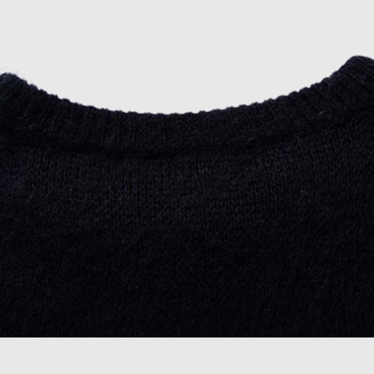 Starburst Pattern Knit Sweater