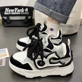 Contrast Color Thick Sole Sneakers