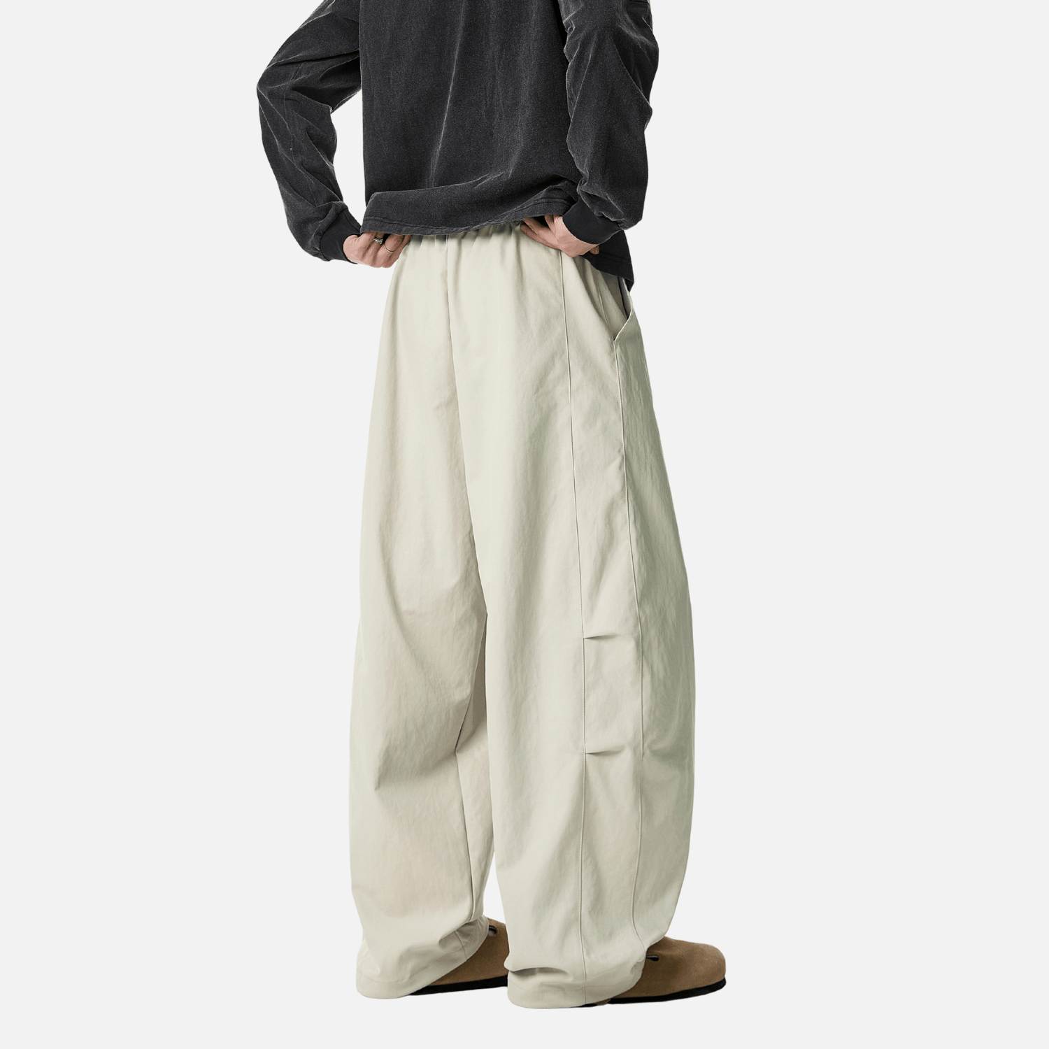 Pleated Blade Casual Joggers