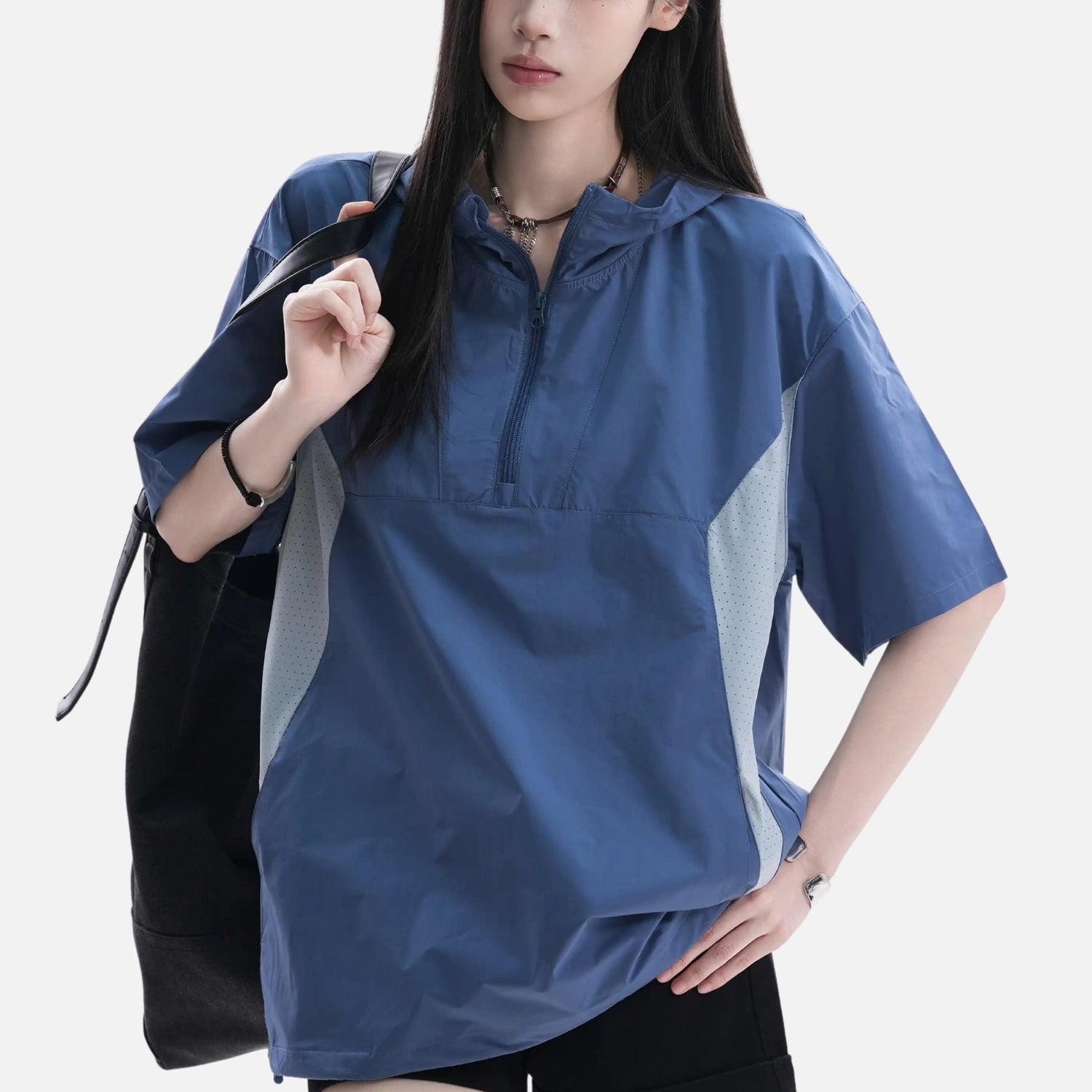 Colorblock Outdoor Hooded Tee