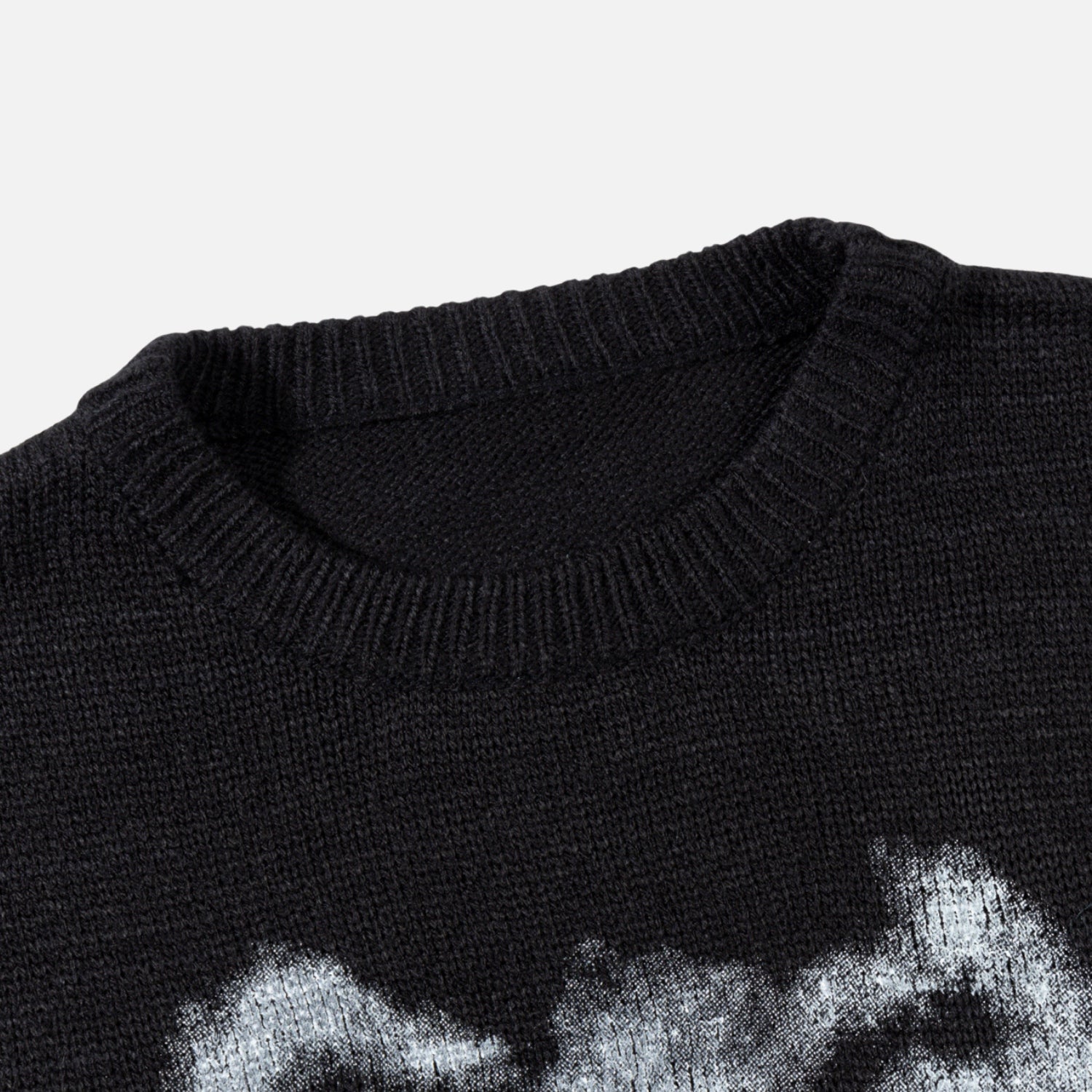 Skeleton Pattern Knit Sweater