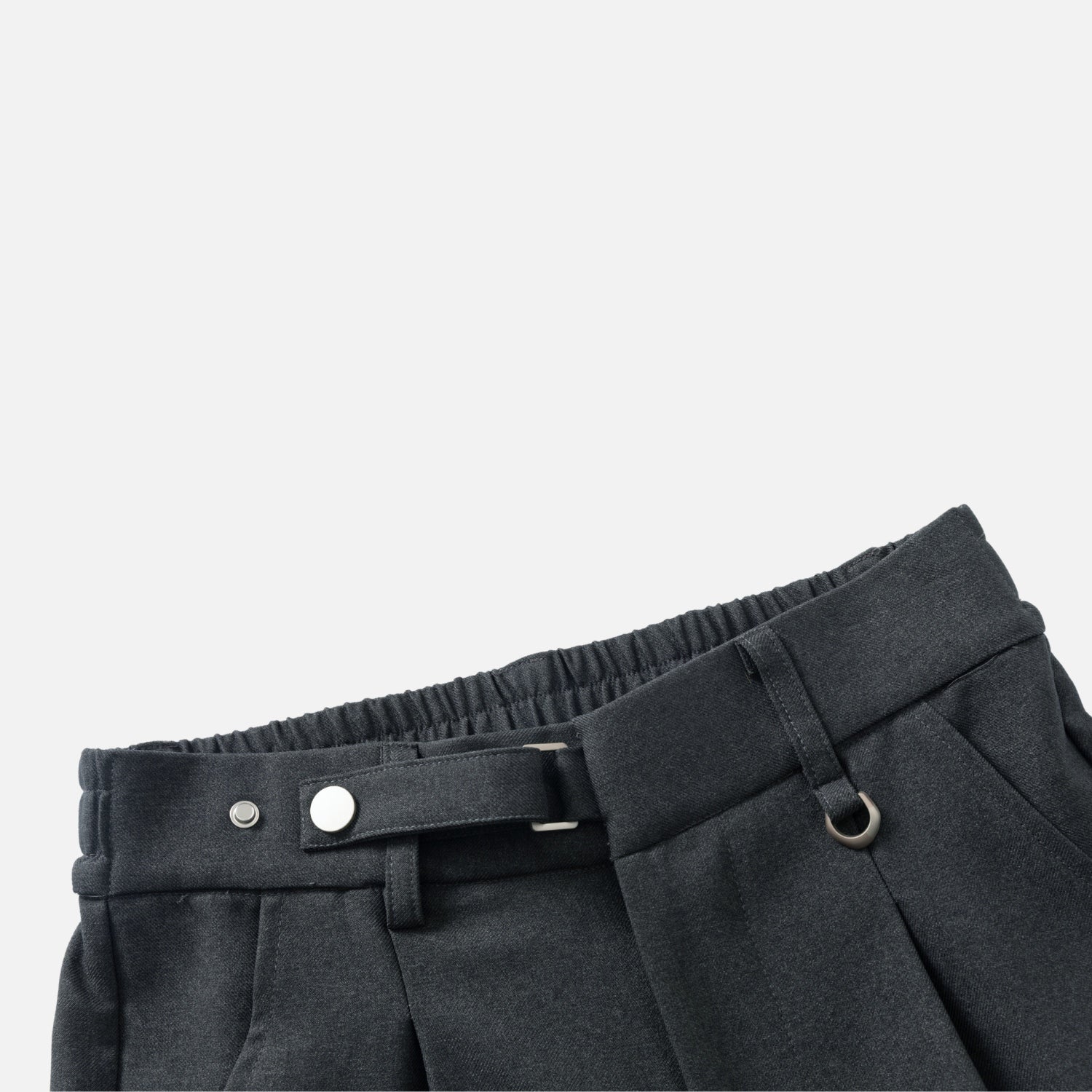 Old-Money Curved Tailored Pants