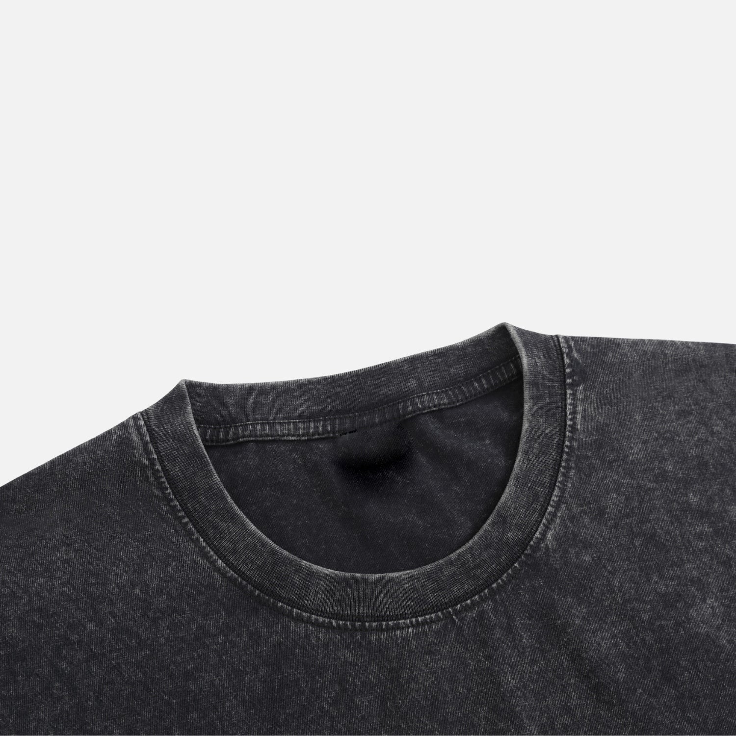 T-shirt uni lavé Flocon de Neige