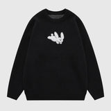 Cute Puppy Embroidered Pullover