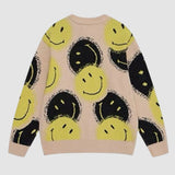 Smile Face Printed Pullover