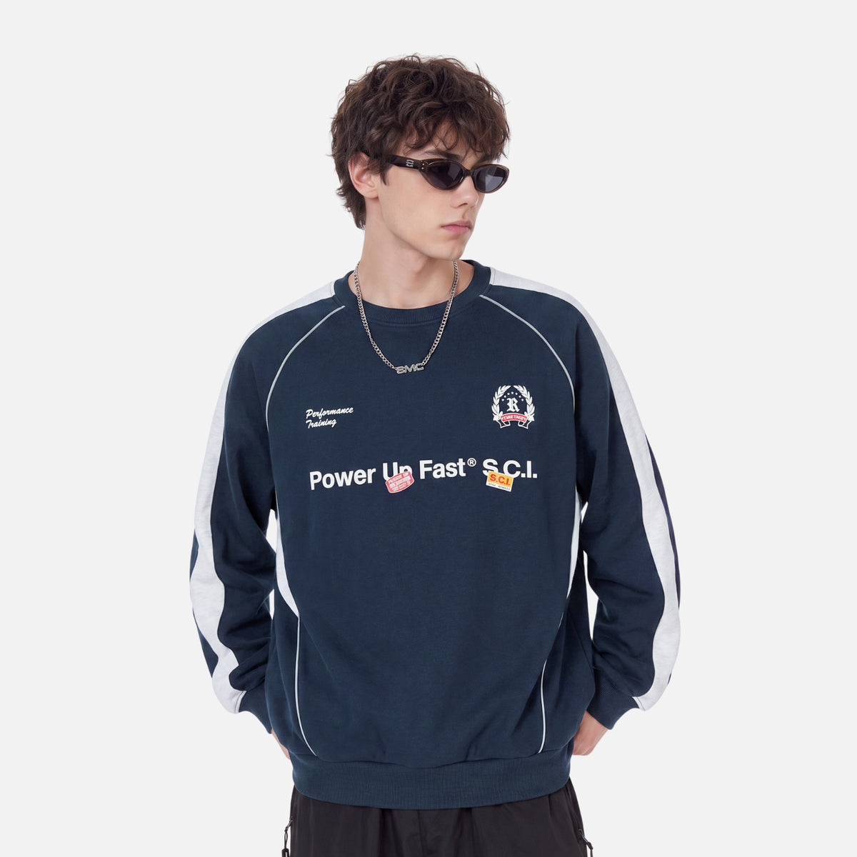Vintage Racing Raglan Sweatshirt