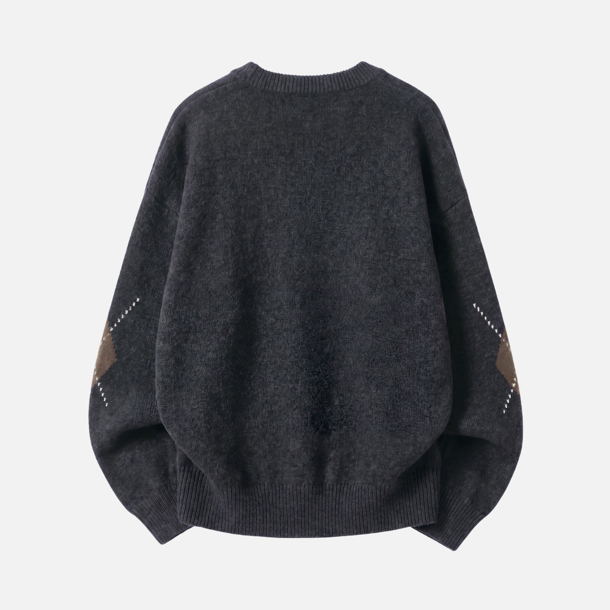 Vintage Diamond Colorblock Crewneck Sweater
