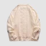 Twist Embroidered Knit Pullover