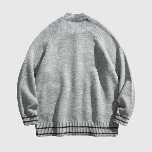 Klassische Strickjacke mit Knopfleiste