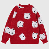 Cute Dog Pattern Sweater