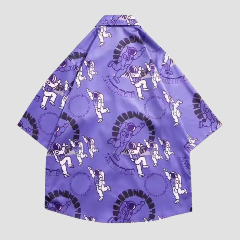 Hemden mit Astronauten-Print