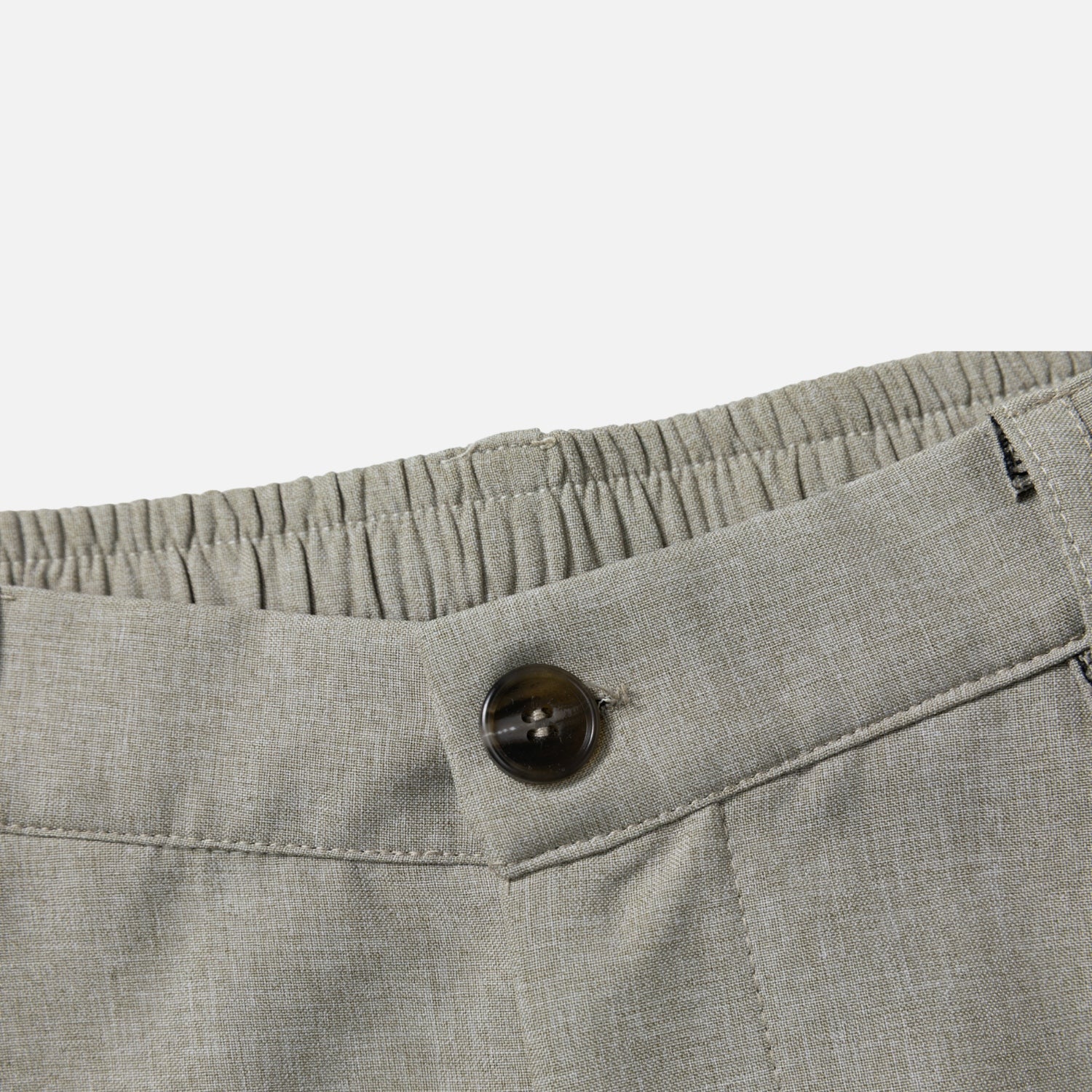 Pantalons Bermuda à texture de lin