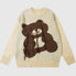 Cartoon Tassel Bear Embroidered Pullover