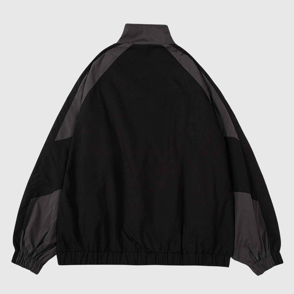 Colorblock Stand Collar Jacket