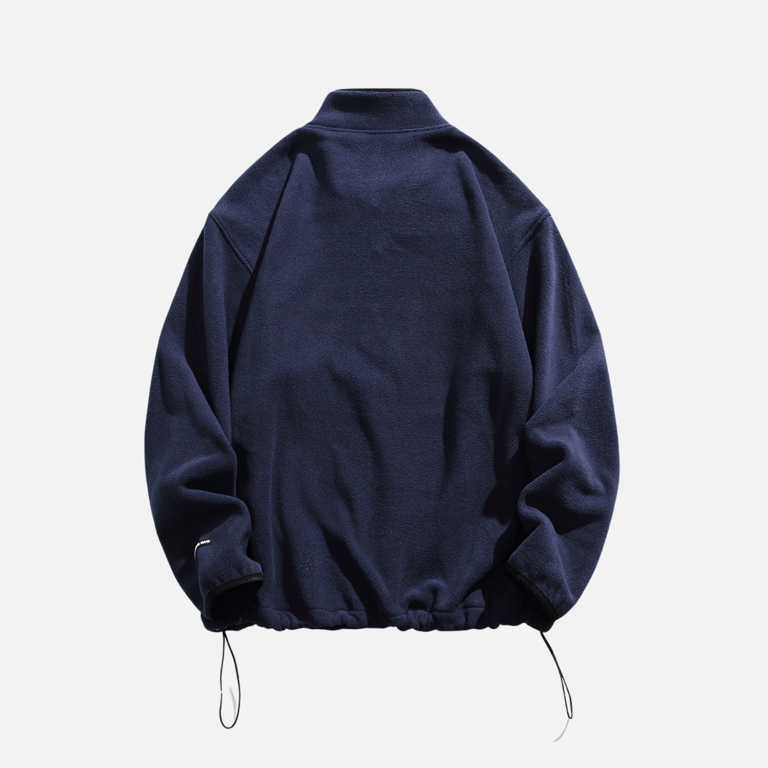 Embroidered Stand Collar Sweatshirt