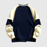 Retro Colorblock Raglan Sweatshirt