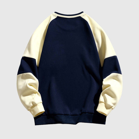 Retro Colorblock Raglan Sweatshirt