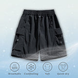 Ice Silk Drawstring Shorts