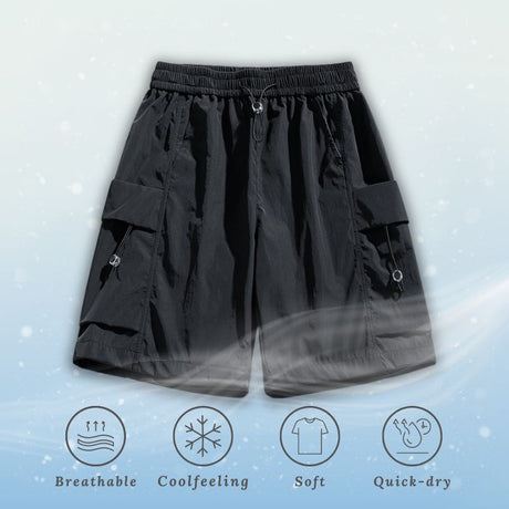 Ice Silk Drawstring Shorts