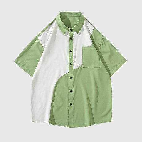 Stylish Two-Tone Casual Shirt
