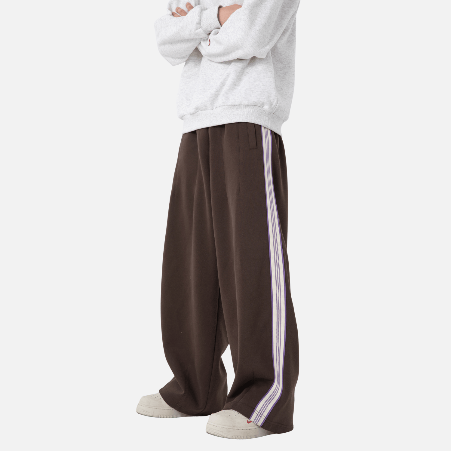 Colorblock Stripe Casual Pants