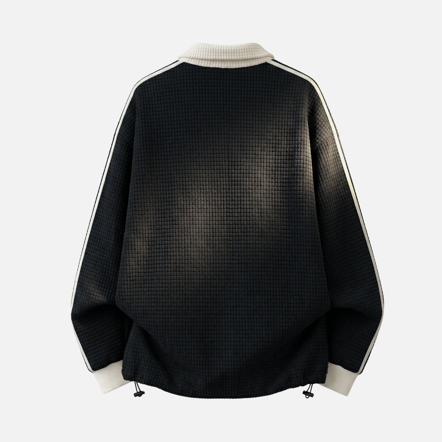 Heavyweight Textured Polo Sweatshirt