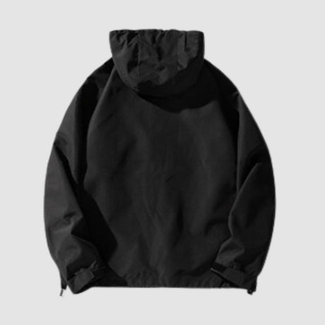 Color-Block Three-Proof Design Hooded Jacket