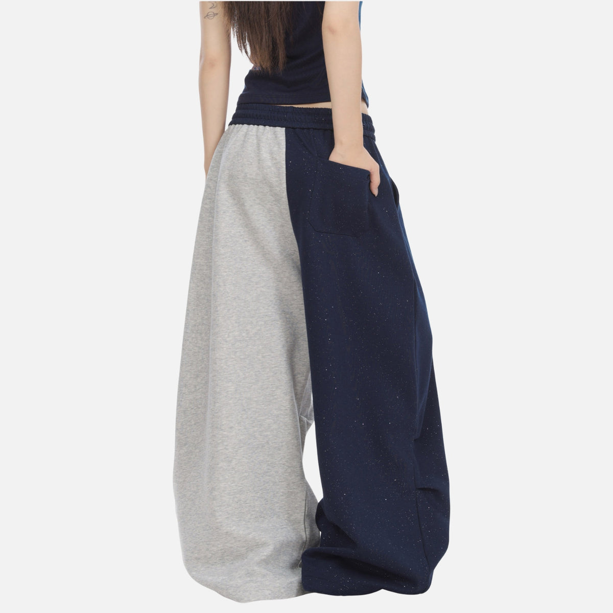 Contrast Star Print Sweatpants