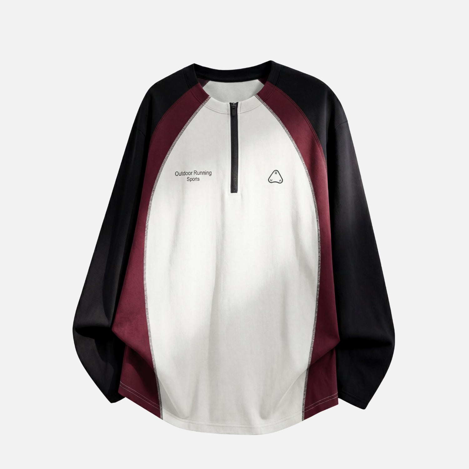 Cooling Half-Zip Raglan Long Sleeve Tee