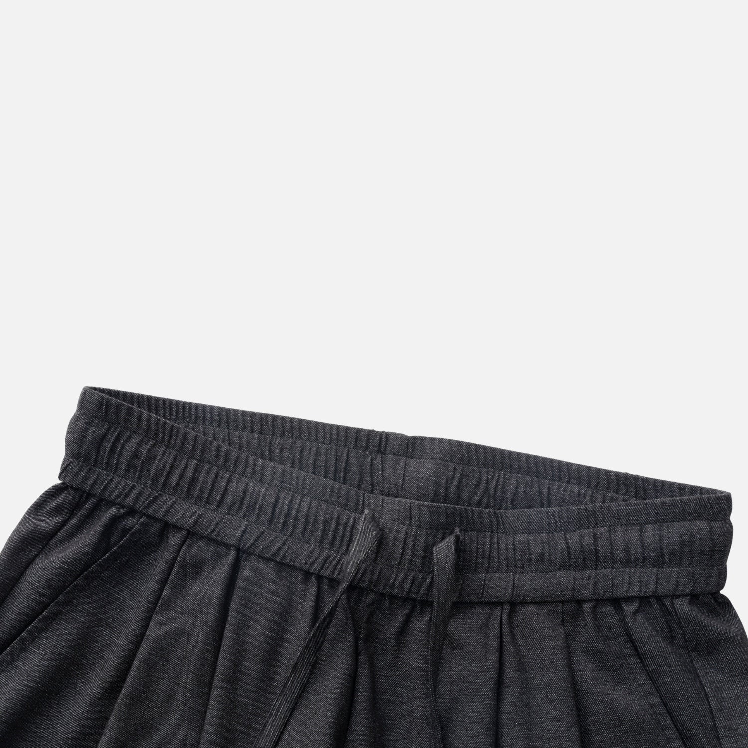 Draped Double-Pleated Casual Pants
