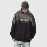 Silhouette letter print Hoodie