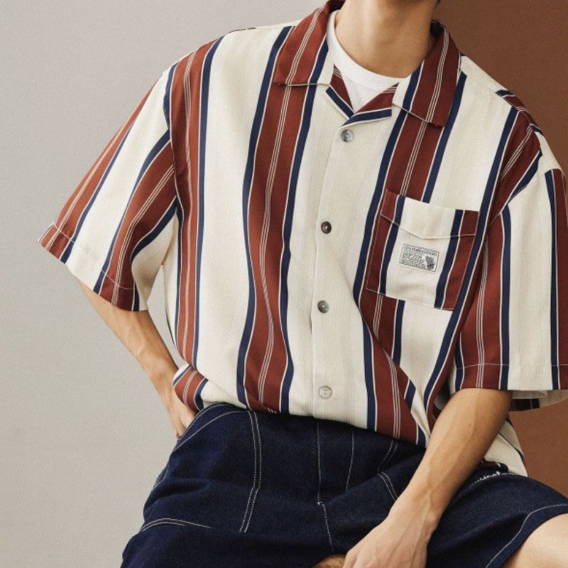 Vintage Striped Design Shirt