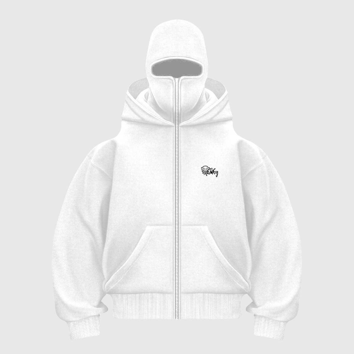 Double Hooded Zip-Up Hoodie