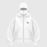 Double Hooded Zip-Up Hoodie