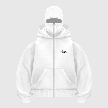 Double Hooded Zip-Up Hoodie