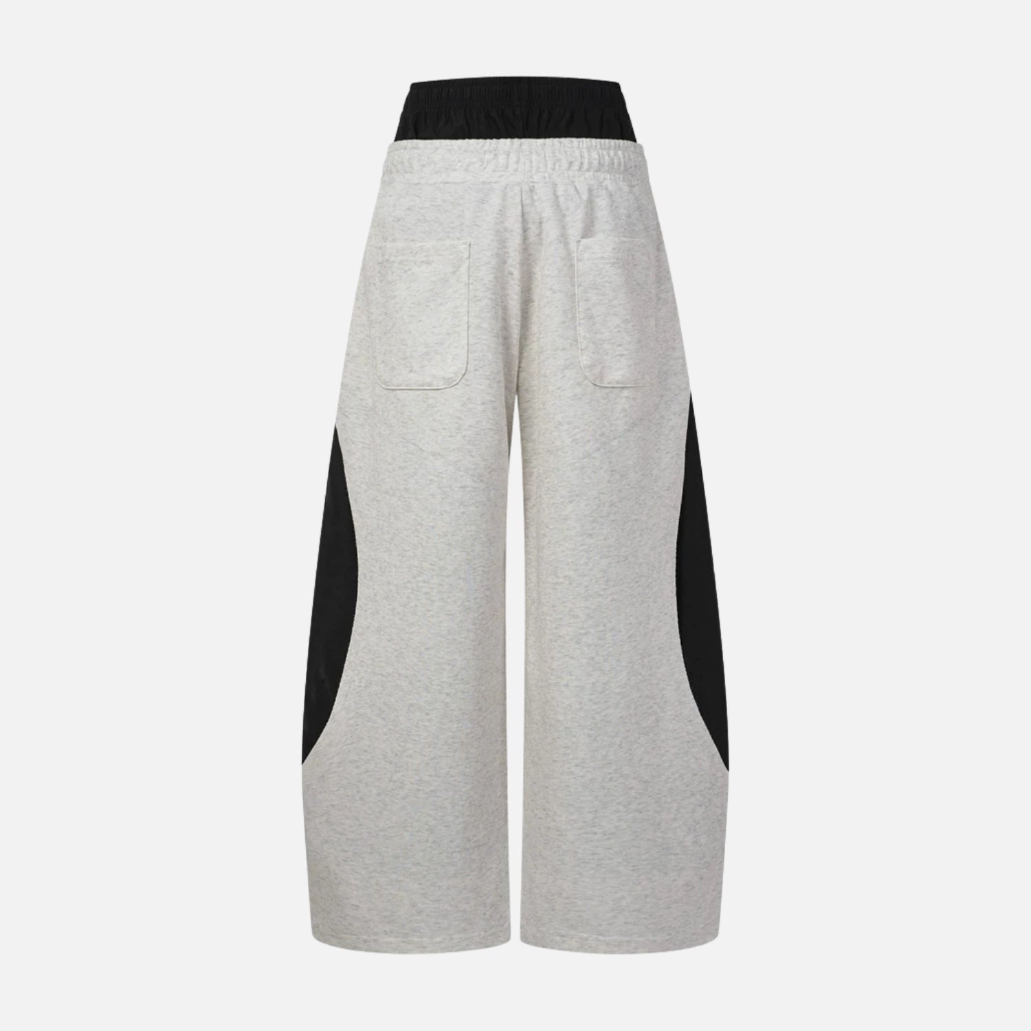 Double-Waist Wide-Leg Sweatpants