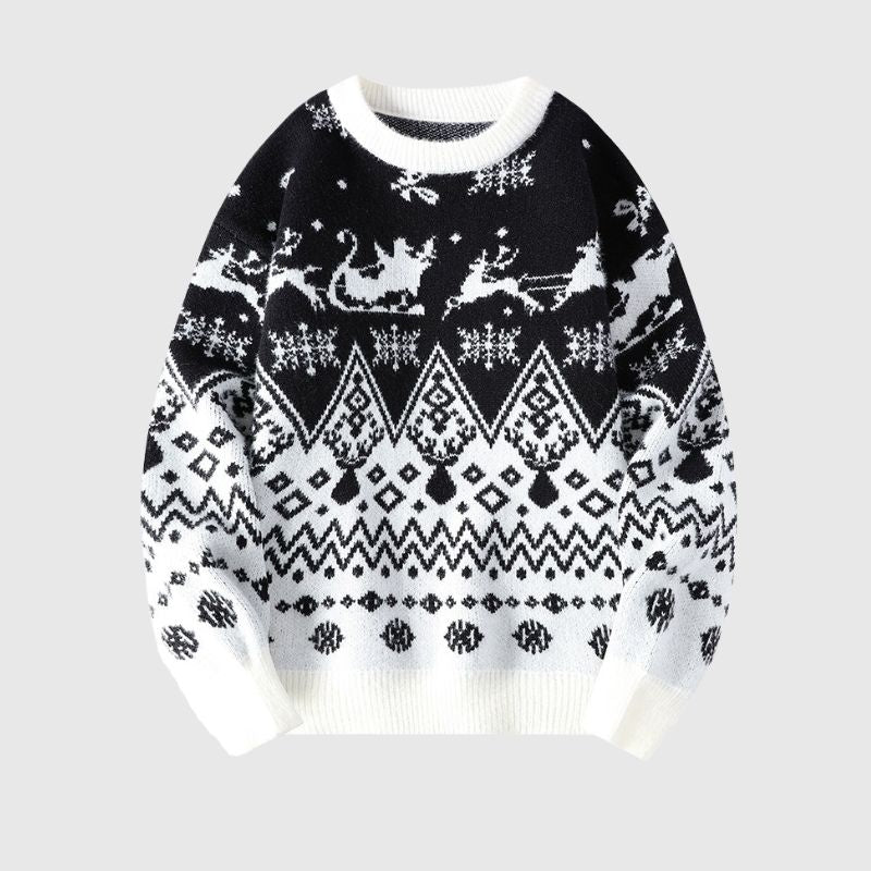 Christmas Pattern Lazy Sweater