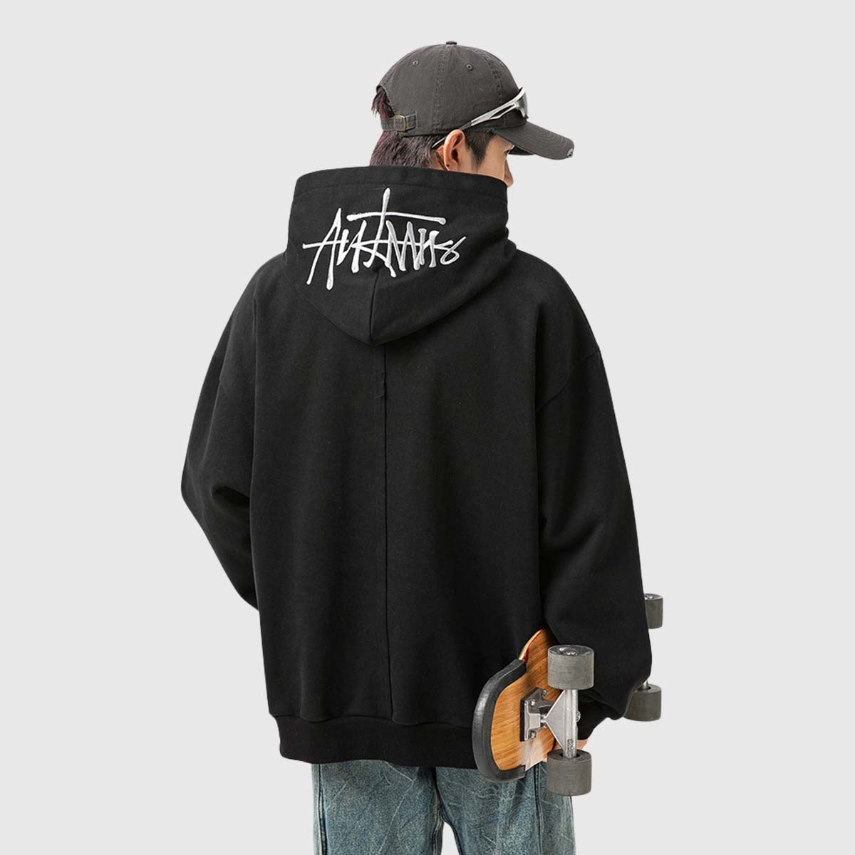 Hand-Drawn Embroidery Hoodie