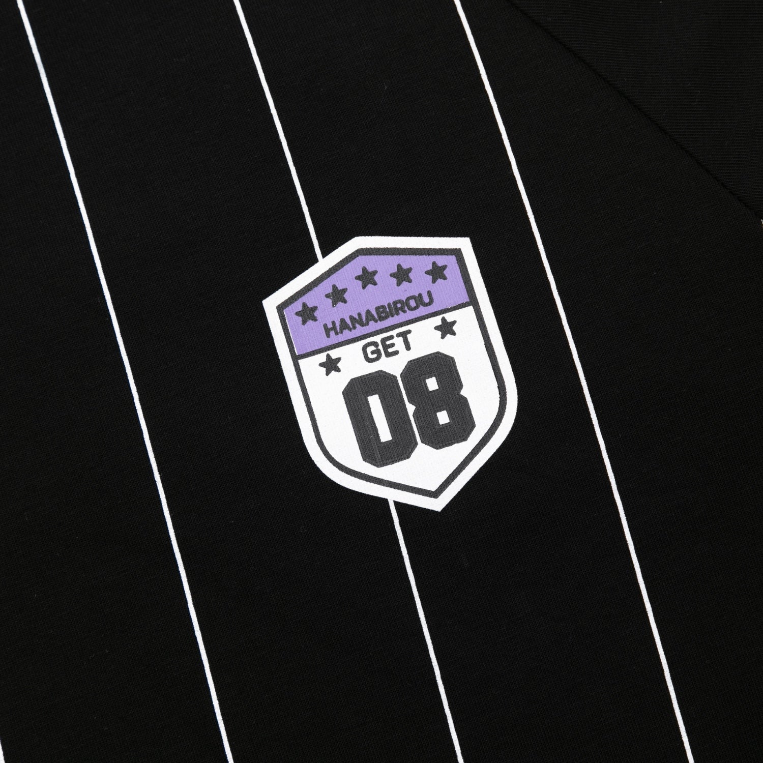 Gestreiftes Vintage-T-Shirt mit Grafikprint