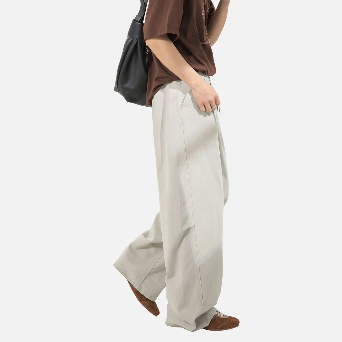 Japanese Vintage Pleated Straight-Leg Pants